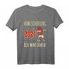 Kinder Homeschooling T-Shirt 2021 - Lustiges Fußballmotiv für Schulkind, Kindergarten & Distanzunterricht, ideales Geschenk