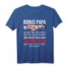 Lustiges Männertag & Vatertag T-Shirt mit Spruch – Bonus Papa & Stiefvater Geschenkidee für Himmelfahrt, Herrentag & besondere Anlässe