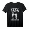 Wie der Papa so die Tochter T-Shirt – Personalisiertes Vatertagsgeschenk für Väter, Bonus- und Stiefväter