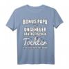 Bonus Papa T-Shirt mit lustigem Spruch - Für stolze Stiefväter, Geburtstags-, Weihnachts- & Vatertagsgeschenk