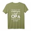 Lustiges Vatertag T-Shirt mit Spruch: Ich habe zwei Titel Stiefpapa und Opa – Perfektes Geschenk für Papa & Opa