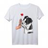 Border Collie Liebe T-Shirt für Hunde Mama, Frauchen & Herrchen – Perfektes Geschenk für Hundeliebhaber zu Geburtstag, Weihnachten & Muttertag