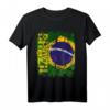 BRASILIEN Flagge T-Shirt für Damen, Herren und Kinder - Gelb, Klassisch geschnitten, doppelt genähter Saum