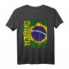 BRASILIEN Flagge T-Shirt für Damen, Herren und Kinder - Gelb, Klassisch geschnitten, doppelt genähter Saum