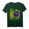 BRASILIEN Flagge T-Shirt für Damen, Herren und Kinder - Gelb, Klassisch geschnitten, doppelt genähter Saum