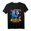 Kinder Dinosaurier T-Shirt für 5 Jahre Geburtstag - Jungen und Mädchen, klassisch geschnitten, ideales Geschenk