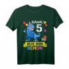 Kinder Dinosaurier T-Shirt für 5 Jahre Geburtstag - Jungen und Mädchen, klassisch geschnitten, ideales Geschenk