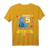 Kinder Dinosaurier T-Shirt für 5 Jahre Geburtstag - Jungen und Mädchen, klassisch geschnitten, ideales Geschenk