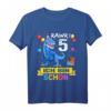 Kinder Dinosaurier T-Shirt für 5 Jahre Geburtstag - Jungen und Mädchen, klassisch geschnitten, ideales Geschenk