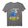 Kinder Dinosaurier T-Shirt für 5 Jahre Geburtstag - Jungen und Mädchen, klassisch geschnitten, ideales Geschenk