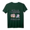 Kinder Kinder Camping Prinzessin T-Shirt mit Einhorn und Meerjungfrau - Perfekt für Mädchen, Geburtstagsgeschenke, Sommer & Camping