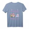 Kinder Kinder Camping Prinzessin T-Shirt mit Einhorn und Meerjungfrau - Perfekt für Mädchen, Geburtstagsgeschenke, Sommer & Camping