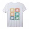Hunde T-Shirt mit Pfote - Süßes Hundeliebhaber Shirt als Geschenk für Hundebesitzer, Hundetrainer & Züchter