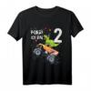 Kinder Geburtstag T-Shirt für 2 Jahre Dinosaurier & Monster Truck – Lustiges Geschenk für Jungen & Mädchen