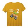 Kinder Geburtstag T-Shirt für 2 Jahre Dinosaurier & Monster Truck – Lustiges Geschenk für Jungen & Mädchen