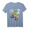 Kinder Geburtstag T-Shirt für 2 Jahre Dinosaurier & Monster Truck – Lustiges Geschenk für Jungen & Mädchen