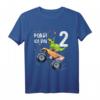 Kinder Geburtstag T-Shirt für 2 Jahre Dinosaurier & Monster Truck – Lustiges Geschenk für Jungen & Mädchen