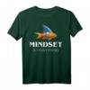 Niedlicher Goldfisch als Hai T-Shirt - Motivation & Humor für Büro und Meerestierfans mit Spruch 'Mindset ist alles'