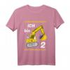 Kinder T-Shirt zum 2. Geburtstag für Jungen - Bagger Baustelle Design, ideales Geschenk für kleine Baumeister & Baustellenfans