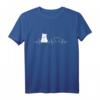 EKG-Herzschlag Eisbär - Lustiges Eisbär T-Shirt für Tierfreunde, Kinder & Erwachsene als Geschenk für Geburtstage, Muttertag, Vatertag & Weihnachten