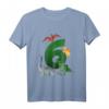Kinder Geburtstagsshirt 6 Jahre Dinosaurier Dino - Lustiges Dino T-Shirt für den 6. Geburtstag, perfekt für Jungen und Mädchen