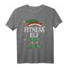 Fitness Elf Weihnachts T-Shirt - Lustiges Familien-Outfit für Weihnachten, Geschenkidee für Damen, Herren, Kinder & Freunde
