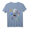 Kinder 7. Geburtstag T-Shirt für Jungen & Mädchen - Astronaut Raumfahrt Weltraum Motiv, Perfektes Geschenk & Motto-Party Outfit