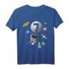 Kinder 7. Geburtstag T-Shirt für Jungen & Mädchen - Astronaut Raumfahrt Weltraum Motiv, Perfektes Geschenk & Motto-Party Outfit