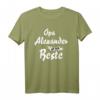 Opa Alexander ist der Beste - Personalisiertes lustiges T-Shirt als Geschenk zum Geburtstag oder Weihnachten für Opa von Enkel oder Enkelin