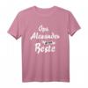 Opa Alexander ist der Beste - Personalisiertes lustiges T-Shirt als Geschenk zum Geburtstag oder Weihnachten für Opa von Enkel oder Enkelin