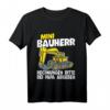 Kinder Mini Bauherr Bagger Geschenk für Sohn & Enkel - Lustiges Hausbau T-Shirt für kleine Bauleiter & Handwerker