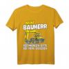 Kinder Mini Bauherr Bagger Geschenk für Sohn & Enkel - Lustiges Hausbau T-Shirt für kleine Bauleiter & Handwerker