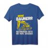 Kinder Mini Bauherr Bagger Geschenk für Sohn & Enkel - Lustiges Hausbau T-Shirt für kleine Bauleiter & Handwerker