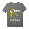Kinder Mini Bauherr Bagger Geschenk für Sohn & Enkel - Lustiges Hausbau T-Shirt für kleine Bauleiter & Handwerker