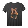 T-Shirt mit französischer Bulldogge in Tasche – Süßes Hunde-Liebhaber-Shirt für Bulldoggen-Fans und Hundemütter