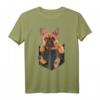 T-Shirt mit französischer Bulldogge in Tasche – Süßes Hunde-Liebhaber-Shirt für Bulldoggen-Fans und Hundemütter