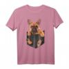 T-Shirt mit französischer Bulldogge in Tasche – Süßes Hunde-Liebhaber-Shirt für Bulldoggen-Fans und Hundemütter