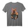 T-Shirt mit französischer Bulldogge in Tasche – Süßes Hunde-Liebhaber-Shirt für Bulldoggen-Fans und Hundemütter