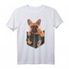 T-Shirt mit französischer Bulldogge in Tasche – Süßes Hunde-Liebhaber-Shirt für Bulldoggen-Fans und Hundemütter
