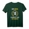 Lustiges 18. Geburtstag T-Shirt mit Spruch 'Der König wird 18 verneigt euch ihr Narren' – Perfekt als Geburtstagsgeschenk und Deko für Jungen