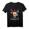 Frohe Weihnachten Rentier Kopf Schneeflocken - Lustiges Elch T-Shirt für festliche Weihnachten & Weihnachtsfeier