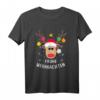 Frohe Weihnachten Rentier Kopf Schneeflocken - Lustiges Elch T-Shirt für festliche Weihnachten & Weihnachtsfeier