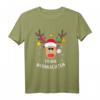 Frohe Weihnachten Rentier Kopf Schneeflocken - Lustiges Elch T-Shirt für festliche Weihnachten & Weihnachtsfeier