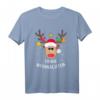 Frohe Weihnachten Rentier Kopf Schneeflocken - Lustiges Elch T-Shirt für festliche Weihnachten & Weihnachtsfeier