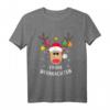 Frohe Weihnachten Rentier Kopf Schneeflocken - Lustiges Elch T-Shirt für festliche Weihnachten & Weihnachtsfeier