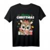 Lustiges Weihnachtsoutfit Kinder Merry Christmas mit Rentier & Santa Hut - Perfektes Geschenk für Kinder, Jungen & Mädchen
