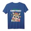 Lustiges Weihnachtsoutfit Kinder Merry Christmas mit Rentier & Santa Hut - Perfektes Geschenk für Kinder, Jungen & Mädchen