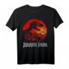 Jurassic Park T-Rex Silhouette Jungle Sunset T-Shirt - Offiziell lizenziertes Dino-Motiv für Dinosaurierfans