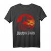 Jurassic Park T-Rex Silhouette Jungle Sunset T-Shirt - Offiziell lizenziertes Dino-Motiv für Dinosaurierfans