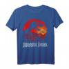 Jurassic Park T-Rex Silhouette Jungle Sunset T-Shirt - Offiziell lizenziertes Dino-Motiv für Dinosaurierfans